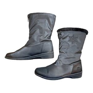 TOTES STARIDE 2, WOMENS BLACK, COLD WEATHER & WATERPROOF BOOTS. SIZE 8M